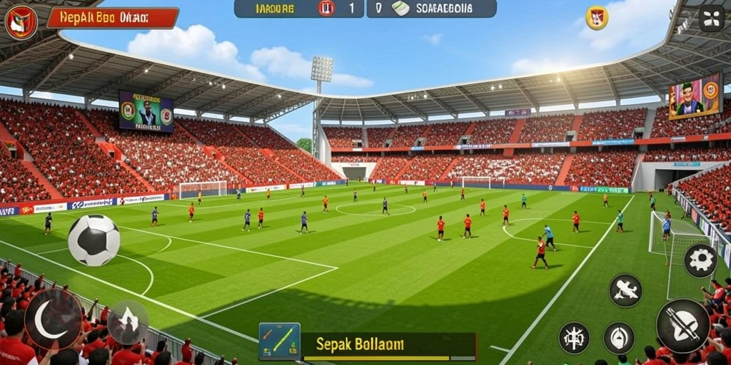 Screenshot menampilkan level yang penuh tantangan.
